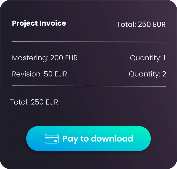 Invoice UI Omnitune app